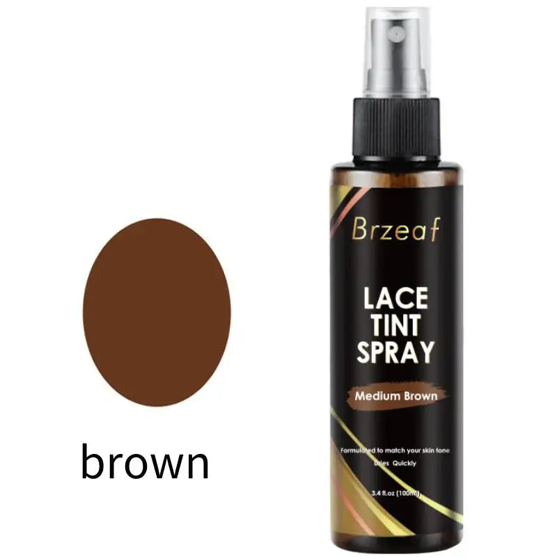 Lace Tint Spray Fast-Drying Lace Melting Hair Spray Wig Melting Spray Tinted Foams Long Lasting Lace Frontal Spray Complexion