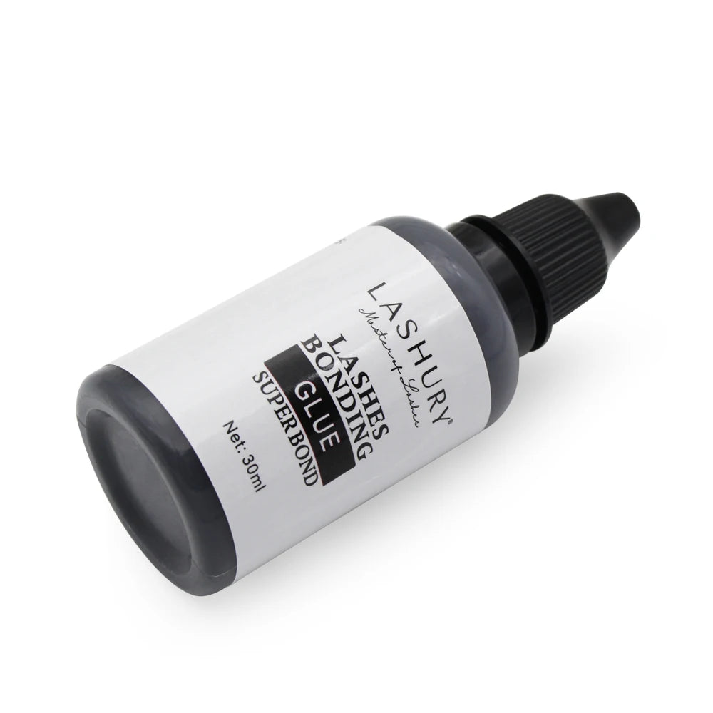 Lashury Black White Glue Remover Kit Anti Allergic Waterproof Hair Eyelashes Extension Bonding Glue Strong Powerful Long Lasting
