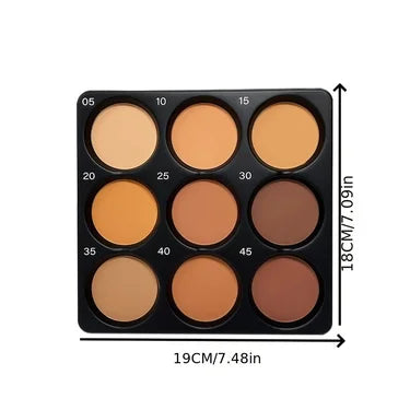 9 Color Powder Contour Palette, Matte Contouring Makeup Kit, Professional Facial Beauty Cosmetic Makeup