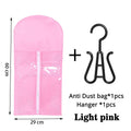 Wig Storage Bag For Long Hair Extension Storage Bag With Hanger For Wigs Hair Extensions Hairpiece Wig Bag With Black Wig Hanger