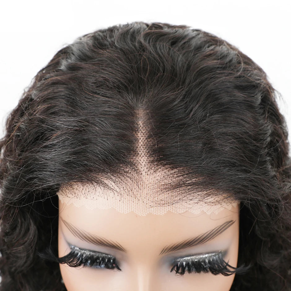 YAWAWE Glueless Wig Prebleached Knots Real Scalp Preplucked hairline Ready To Wear Go Wigs Precut Lace Water Wave Glueless Wigs