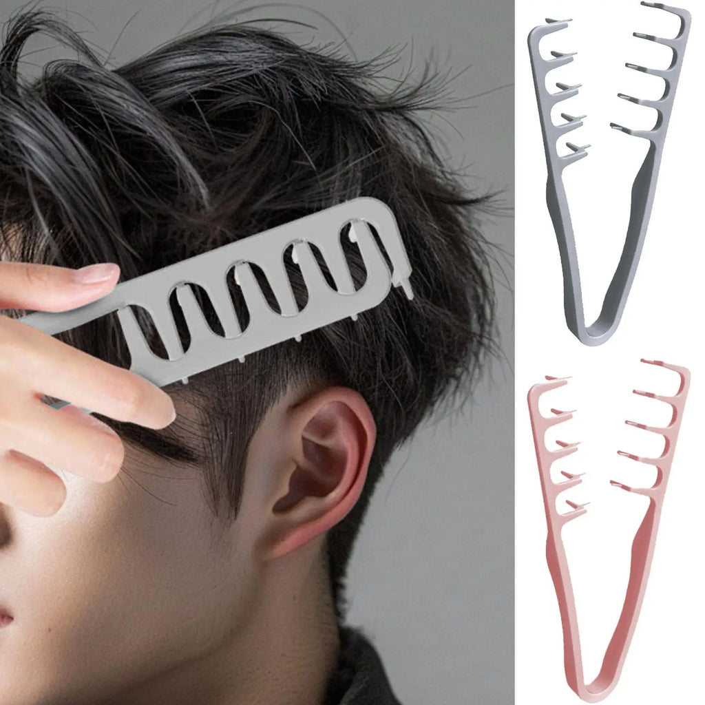 Wide Tooth Comb for Curly Hair Roots Volumizing Tool Covering Bangs Seam Grooming Tool Volumizing Wide-Tooth Hair Styling Comb