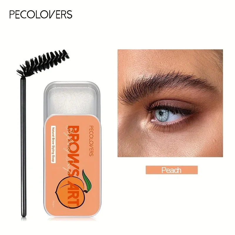1Pcs Natural Transparent Pomade Eyebrow Styling Soap Brows Gel Wax Fixer With Brush Make-up for Women Eyebrow Cosmetics