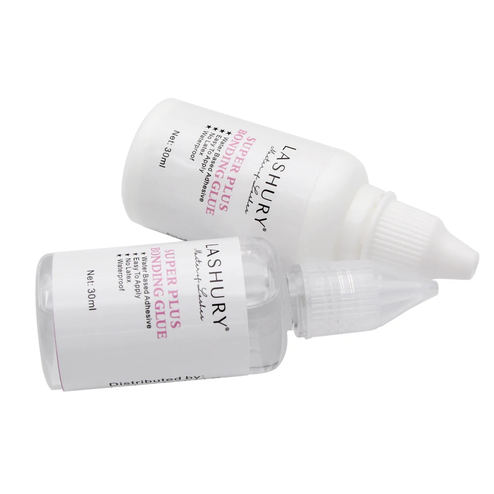 Lashury Black White Glue Remover Kit Anti Allergic Waterproof Hair Eyelashes Extension Bonding Glue Strong Powerful Long Lasting