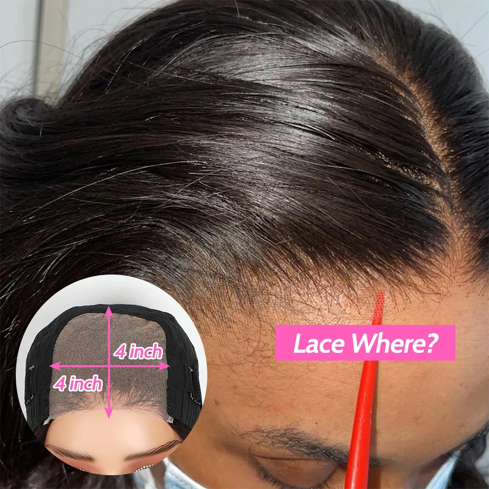 YAWAWE Glueless Wig Prebleached Knots Real Scalp Preplucked hairline Ready To Wear Go Wigs Precut Lace Water Wave Glueless Wigs