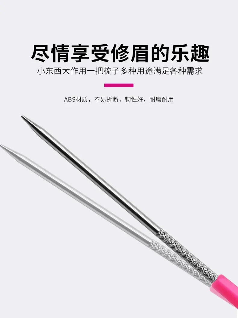 Beauty Edge Brush Comb Vendor Double Sided 3 In 1 Edge Control Brush for Baby Hair Salon Hair Comb Brushes Beauty Tools