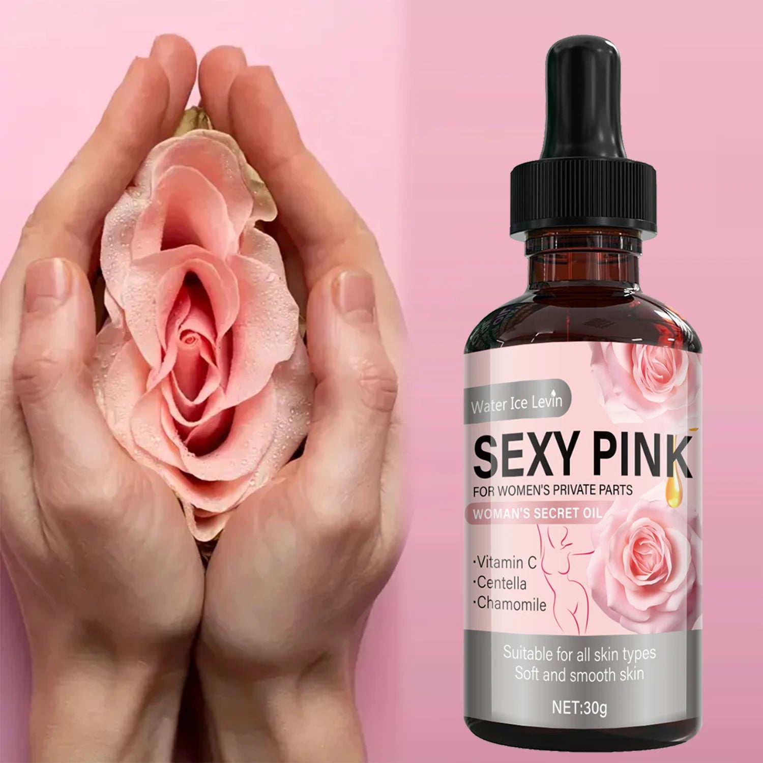 Intimate Moisturizing Cream with Rose & Rosemary - Soothing Protection, Gentle Formula, pH Balance Care, Winter Comfort