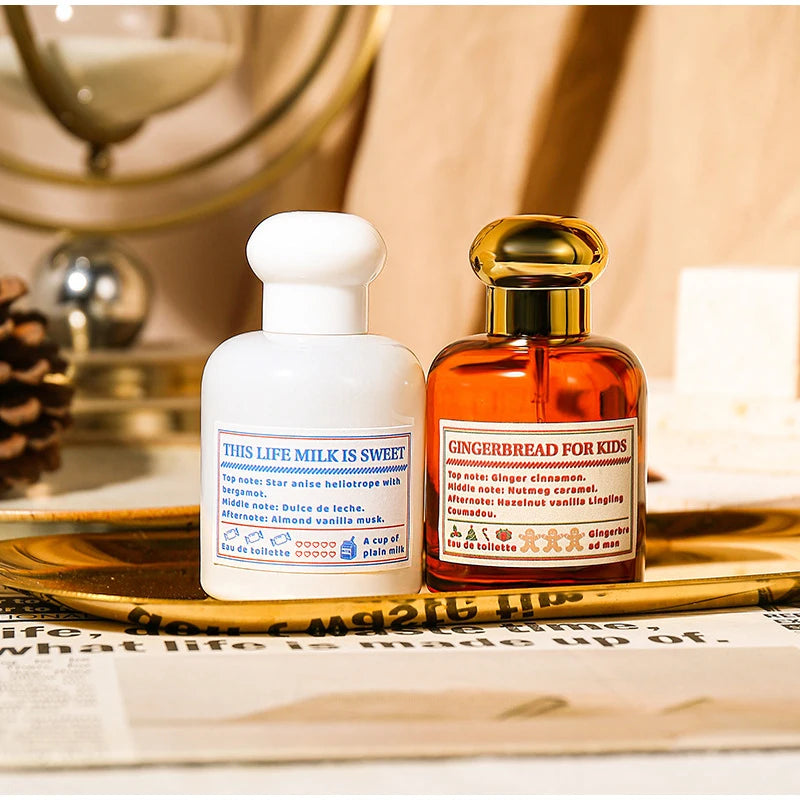 Milk Caramel Oriental Cuisine Perfume Spray,Dessert Shop Series Women Lasting Scent,Almond/Vanilla/Musk/Cinnamon Fragrance Mist