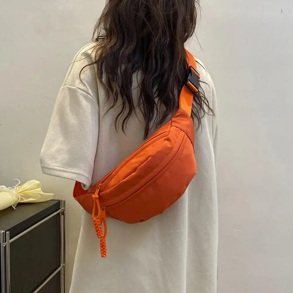 Waist Bags for Women Oxford Leisure Color Waist Bag Shoulder Crossbody Chest Bags Handbags All-match Messenger Belt Bags A3Z0