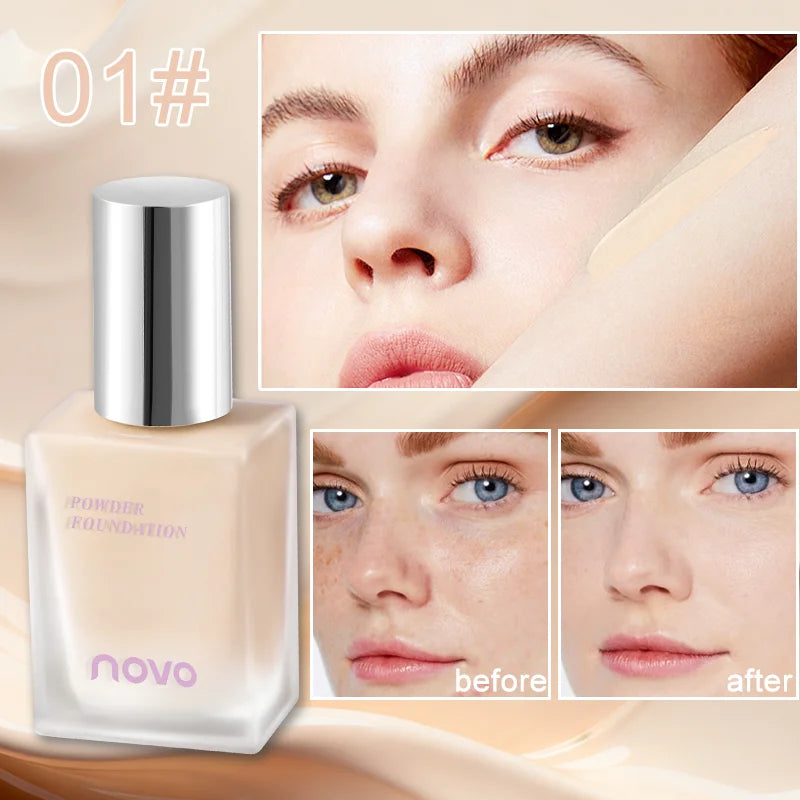 Liquid Foundation With Hyaluronic Acid & Vitamin E, Evens Skin Tone + Reduces Dark Spots For A Glowing, Matte Finish, Waterproof
