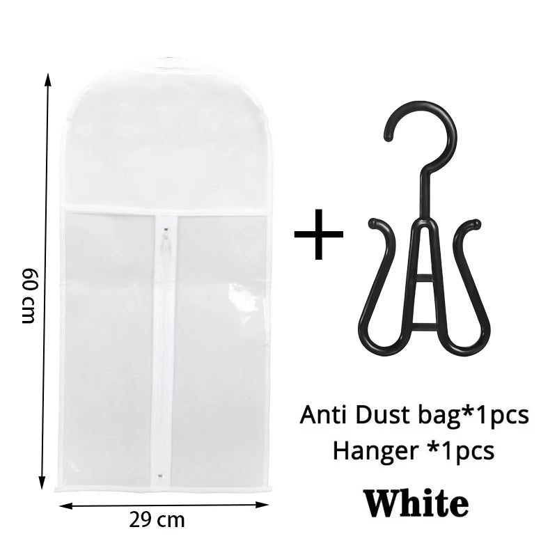 Wig Storage Bag For Long Hair Extension Storage Bag With Hanger For Wigs Hair Extensions Hairpiece Wig Bag With Black Wig Hanger