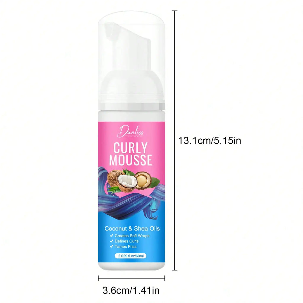 Moisturizing Curl Mousse- Creates Soft Curls, Shapes Curls & Controls Tangles,Deeply Moisturizes Hair,Hair Mousse for Curly Hair