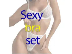 French Lace Lingerie Set 4-Piece Sexy Erotic Underwear with Sheer Bra & Garter Belt Hollow Out Seductive Matching Set for Women