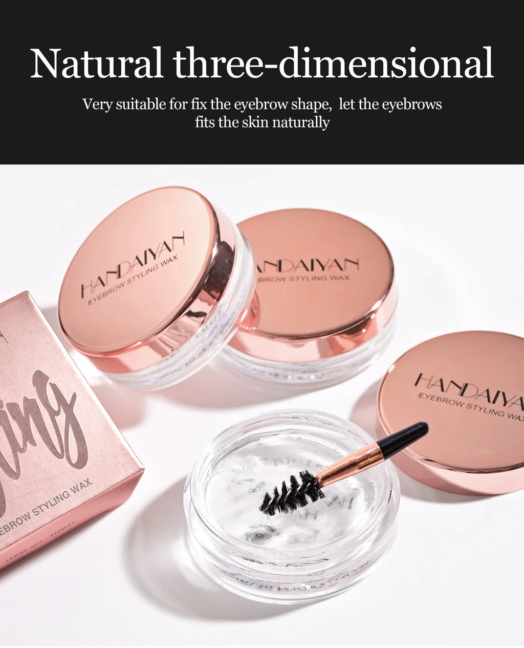 Transparent Pomade Eyebrow Styling Soap Natural Brows Gel Wax Fixer With Brush For Women Eyebrow Cosmetics Make Up Eyebrow Gel