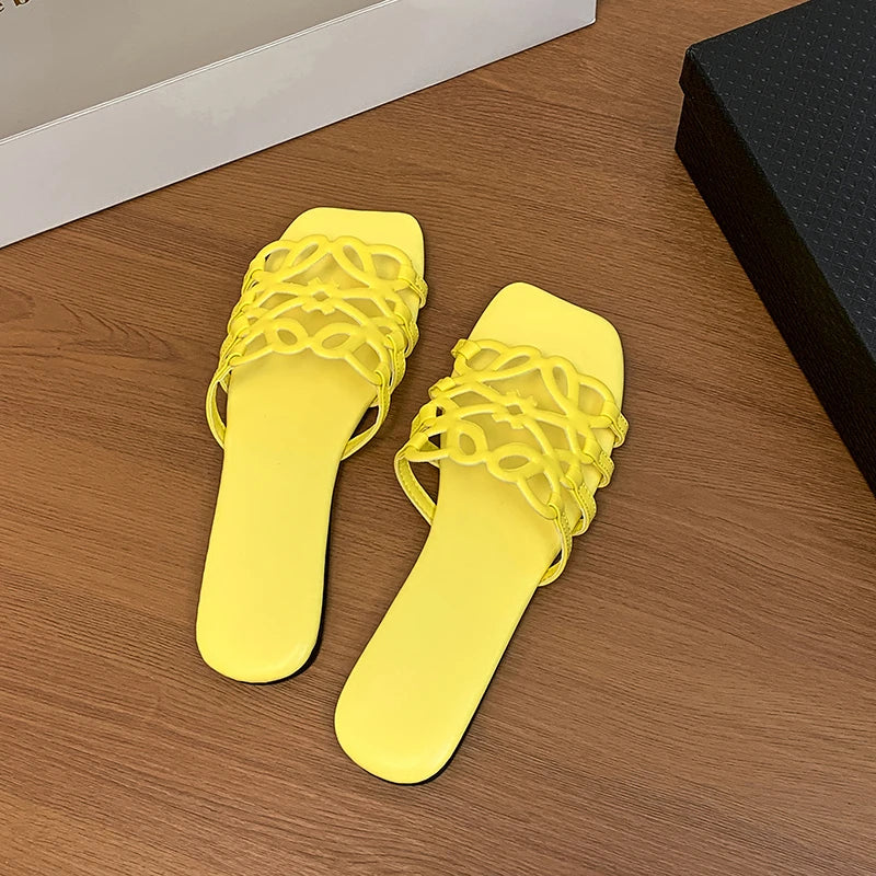 Women's Sandals Summer Slipper Ladies Slides Sandals Fashion Design Beach Flip Flops Flat Shoes Shoes for Women Slippers Zapatos