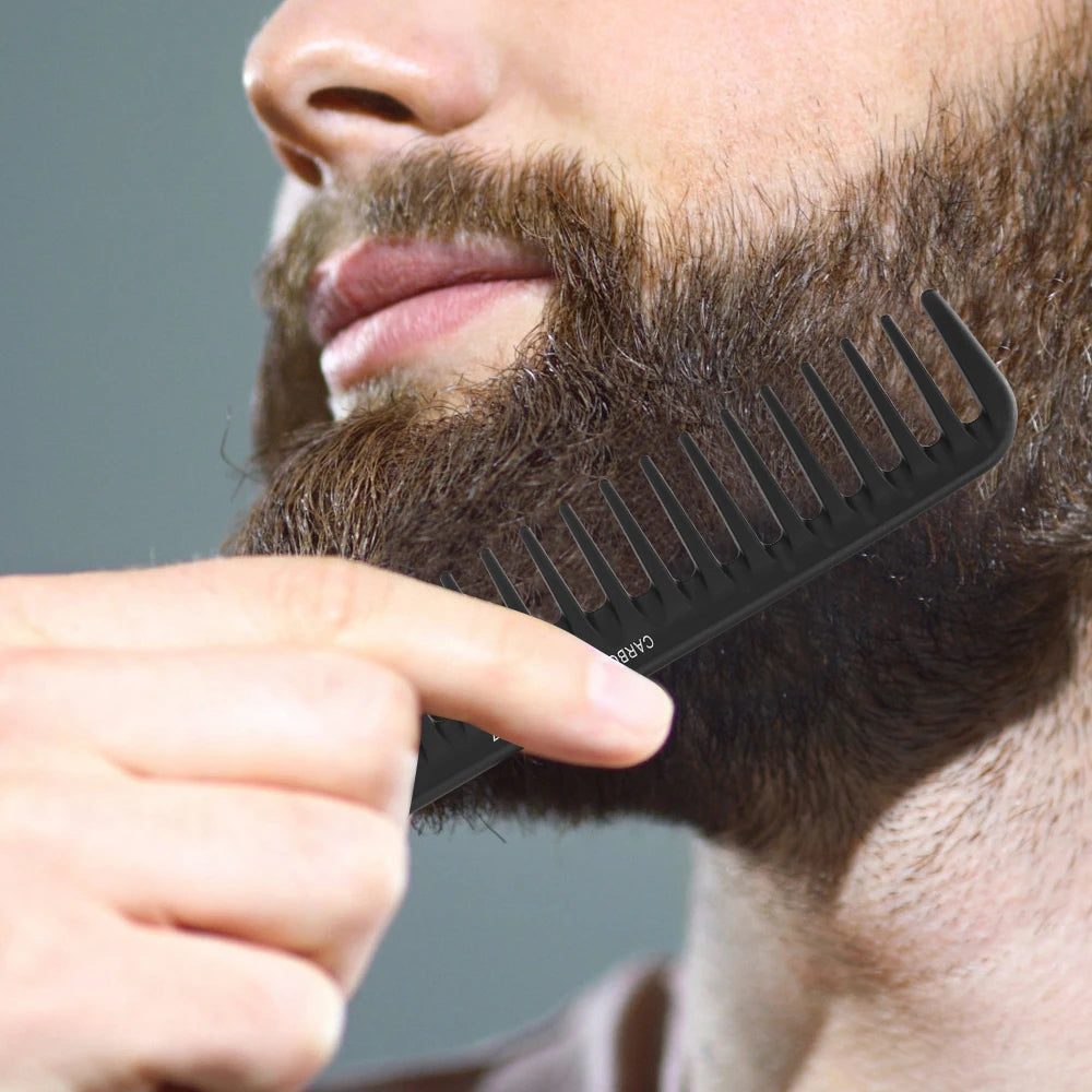 Wide Tooth Curl  Comb Detangling Comb Texture Comb For Curly Wet Wavy Thick Hair Wigs Salon Barber Hairstyle Tool ﻿