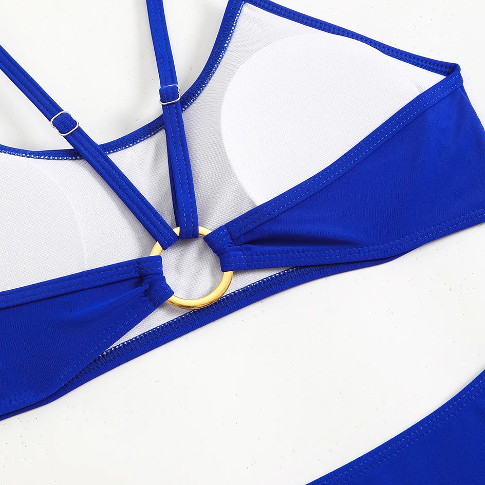 Sexy Woman Swimsuits 2026 Summer Swimwear Women's Bikinis for Female Two Pieces Beach Wear Solid Color Bikinis Set Bathing Suit