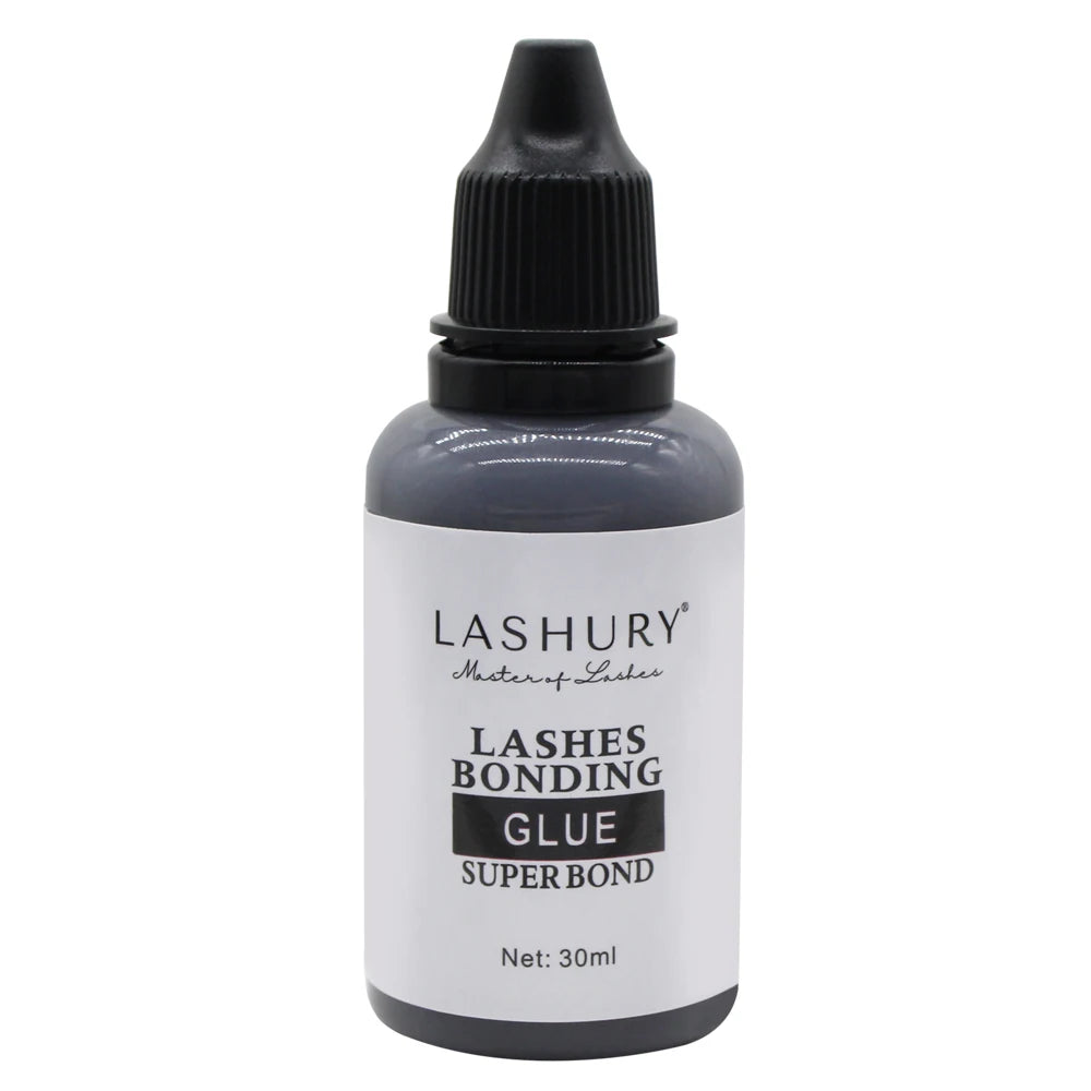 Lashury Black White Glue Remover Kit Anti Allergic Waterproof Hair Eyelashes Extension Bonding Glue Strong Powerful Long Lasting