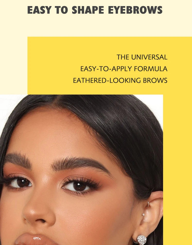 3D Eyebrow Gel with Brush Waterproof Quick-drying White Gel Eyebrow Cream Long-Lasting Natural Eyebrows Styling