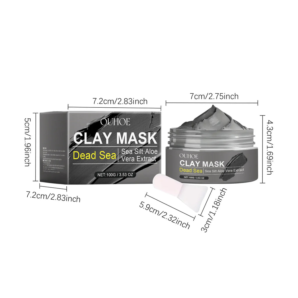 Deep Cleansing Face Mask Dead Sea Mud Brightening Facial Hydrating Oil Control Soothing Skin Repair Acne Blackhead Remover Mask