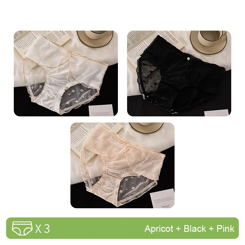Seamless Panties for Underpants Women Underwear Fashion Sexy Panties Set Pack Transparent Linergie Women's Lingerie Micro Briefs