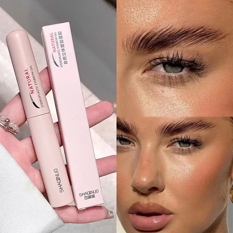 Natural 3D Brow Gel - Waterproof, Sweat-Resistant, and Film-Forming for Wild, Shaped Brows