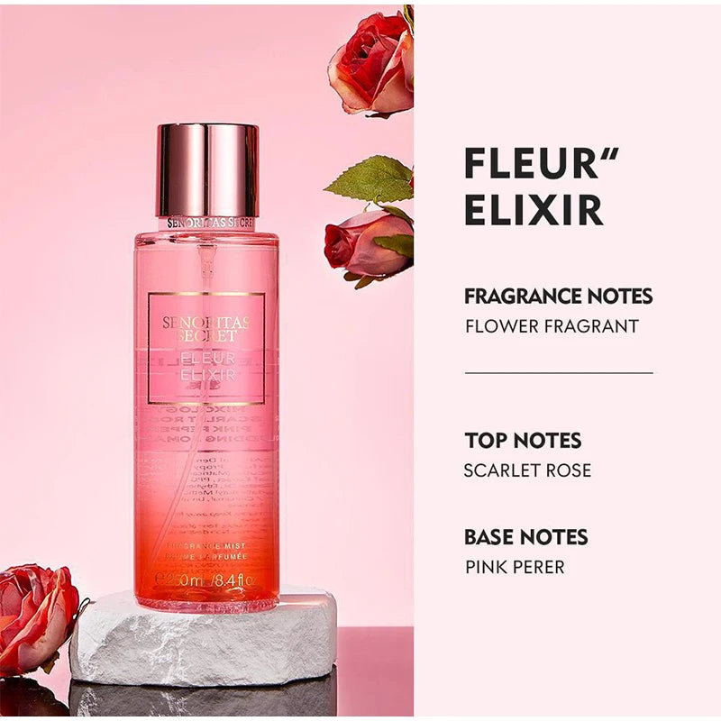 Original Perfume Vanilla Flower Fruit 250ml Fragrance Mist Scent Light Long Lasting Fragrance Women's Perfume Charming Gift