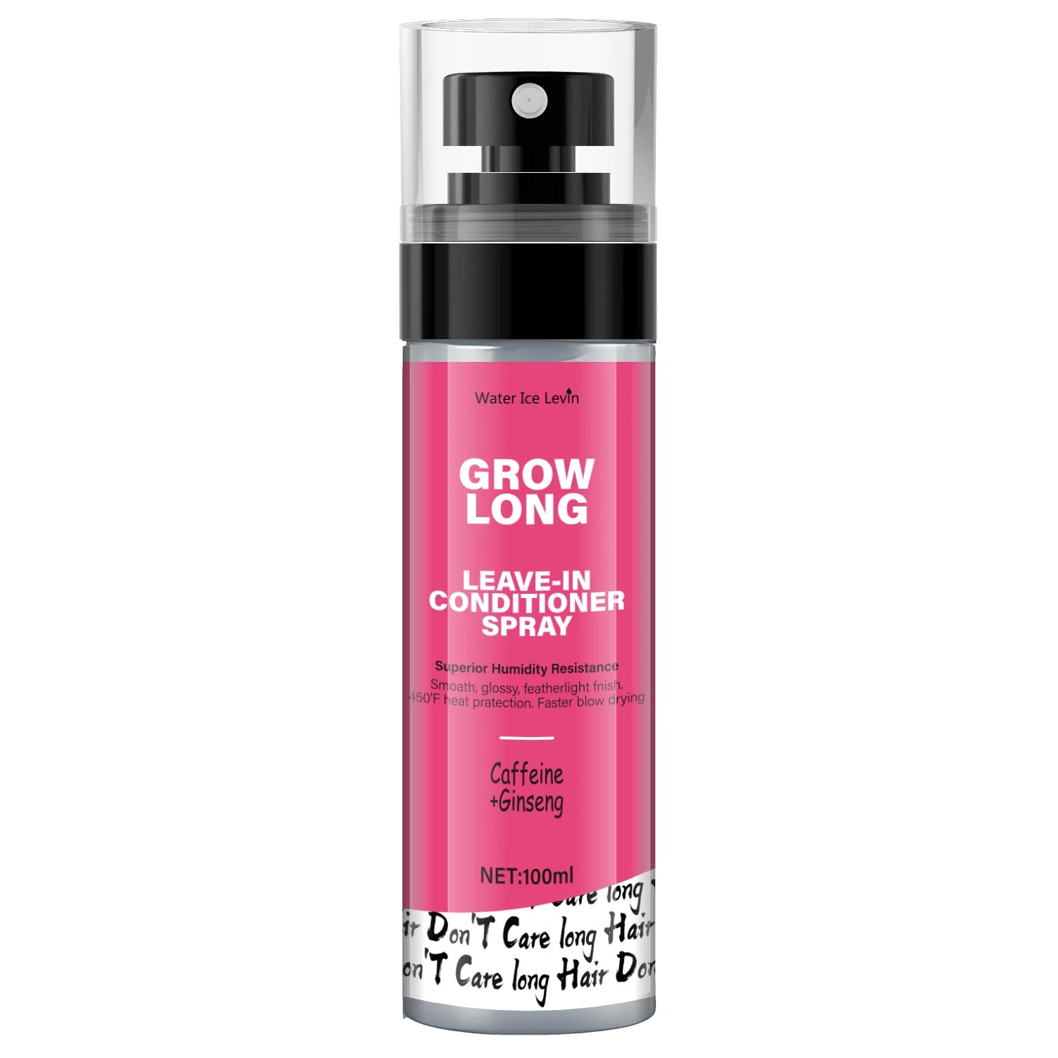 Leave-In Conditioner Spray and Softener, Long Biotin - Anti-Frizz Deep Conditioner for Split Ends and Fracture - Vitamin E, Caffeine and Ginseng, Suitable for Curly Hair, Dry and Damaged Hair