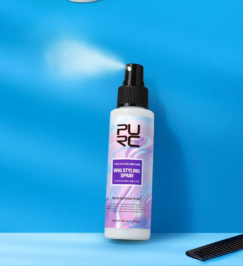 PURC Wig Leave-In Hair Conditioner Spray Moisturizing Keratin Smoothing Repair Frizz Damaged Hair Care 100ml/3.38 fl.oz