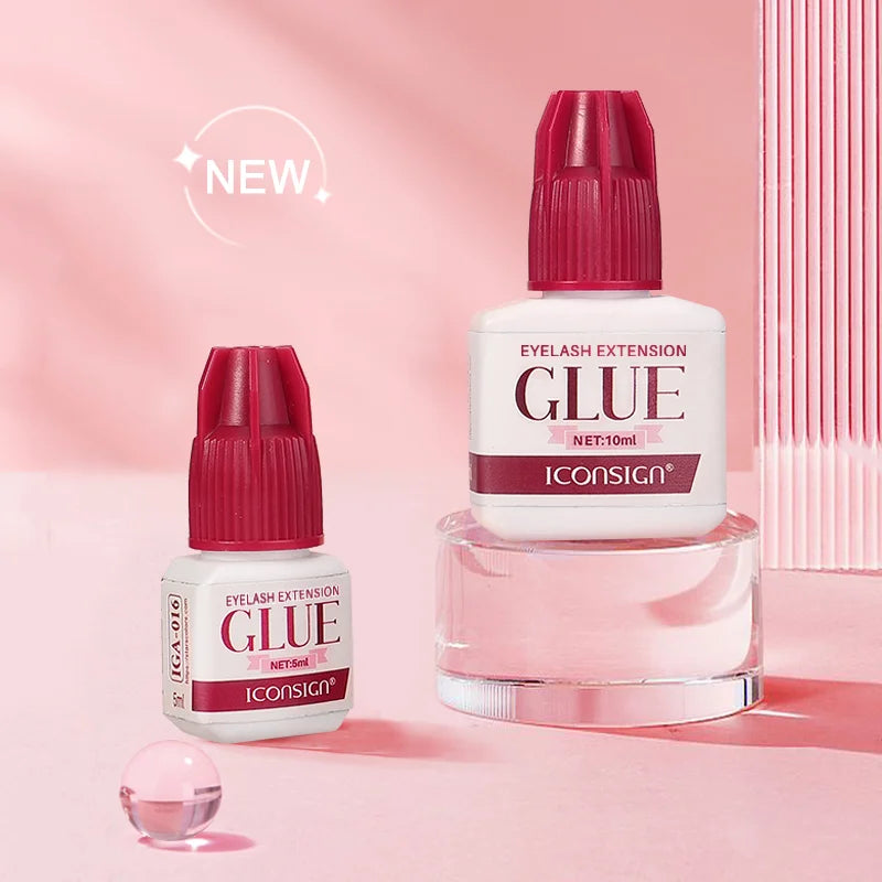 Lash Glue Low Smell 1-2 Seconds Quick Dry Glue For Eyelash Extension Long Lasting 40 to 60 Days Grafting Lashes Glue 5ml 10ml