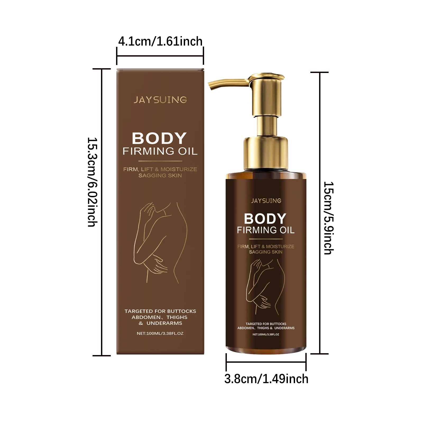 Moisturizing and firming body oil, improves dryness and roughness, easy to absorb during massage, makes skin smooth and radiant