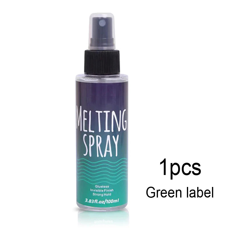 Lace Melting Spray 100Ml Dry Fast Lace Hold Wig Glue Spray For Lace Front Wigs Daily Use Quick Weave Wear Lace Melted Spray