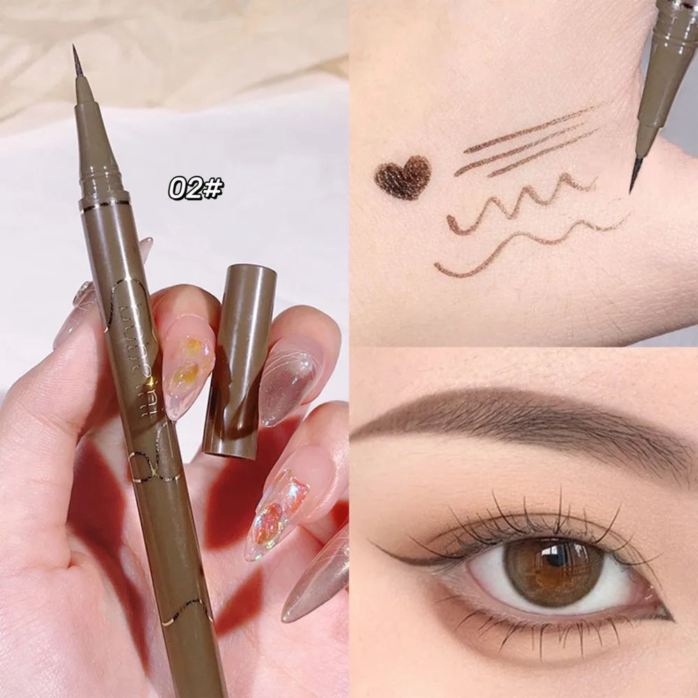 Ultra-Fine Waterproof Liquid Eyeliner – Smudge-Proof, Long-Lasting, Fast-Drying, Easy to Use, Bold Eye Definition for Daily Make