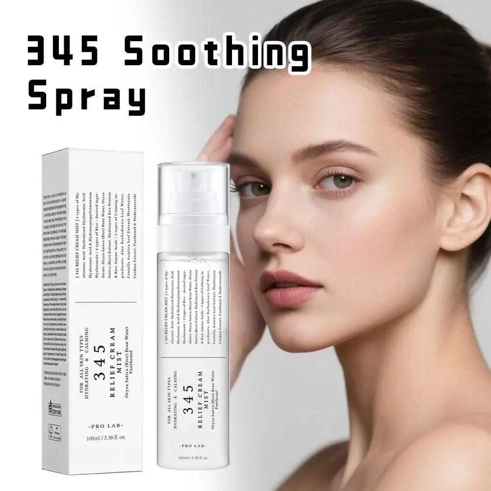 345 Skin Soothing Spray 18ml Hydrating Moisturizer Repair Reduce Redness Improve Dullness Gentle Refreshing Non Sticky Face Mist