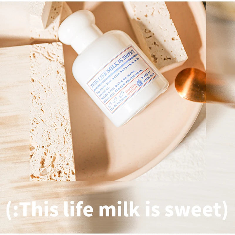 Milk Caramel Oriental Cuisine Perfume Spray,Dessert Shop Series Women Lasting Scent,Almond/Vanilla/Musk/Cinnamon Fragrance Mist