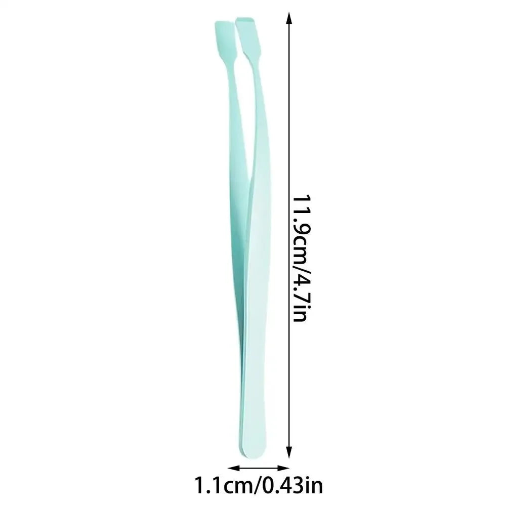 Precise Professional Makeup Tool Lash Applicator Tool Eyelash Cluster Non Slip Applicator Tweezers for Travel Salon Separating