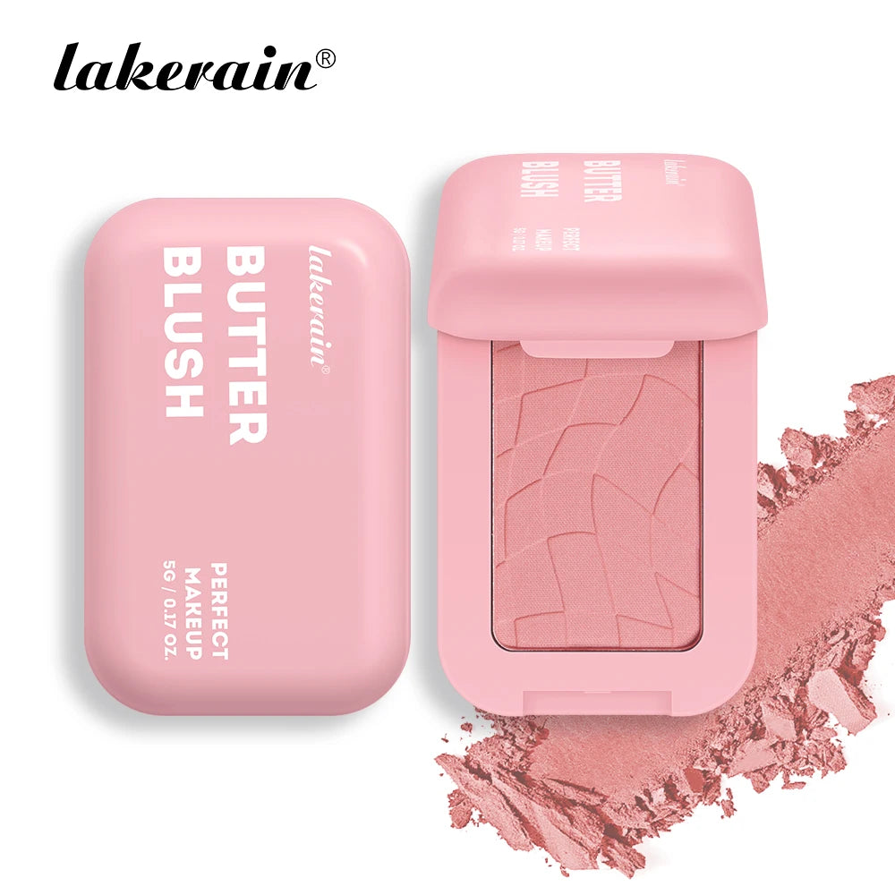 Makeup Powder Blush Waterproof And Sweat-proof High Pigment Long Lasting Pink Cream Blush Cosmetics Palette Powder Korean Makeup