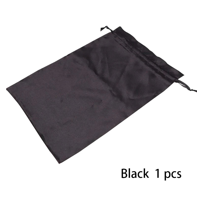 Satin Storage Bags 25*35cm wig storage Satin Wig Bags Black Pink Soft Silk Wig Bag For Hair Wig Packaging Tools