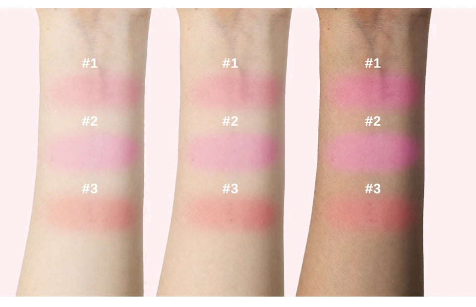 Makeup Powder Blush Waterproof And Sweat-proof High Pigment Long Lasting Pink Cream Blush Cosmetics Palette Powder Korean Makeup