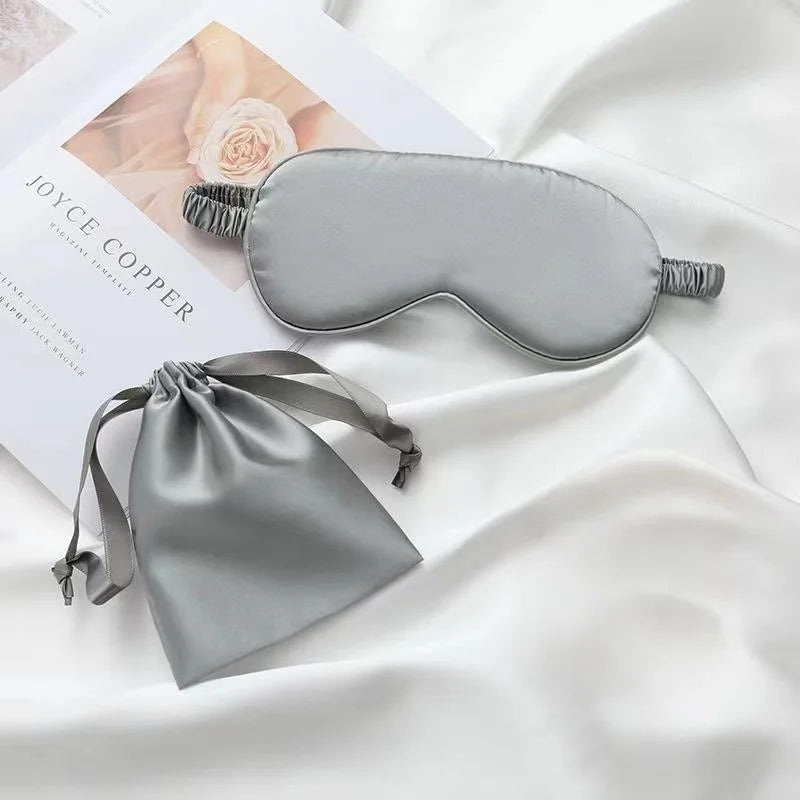 Satin Travel Shading Eyepatch Sleep Eye Mask Lightweight Sleep Blindfold for Nap Restnightview Soft Elastic Strap Eyeshade