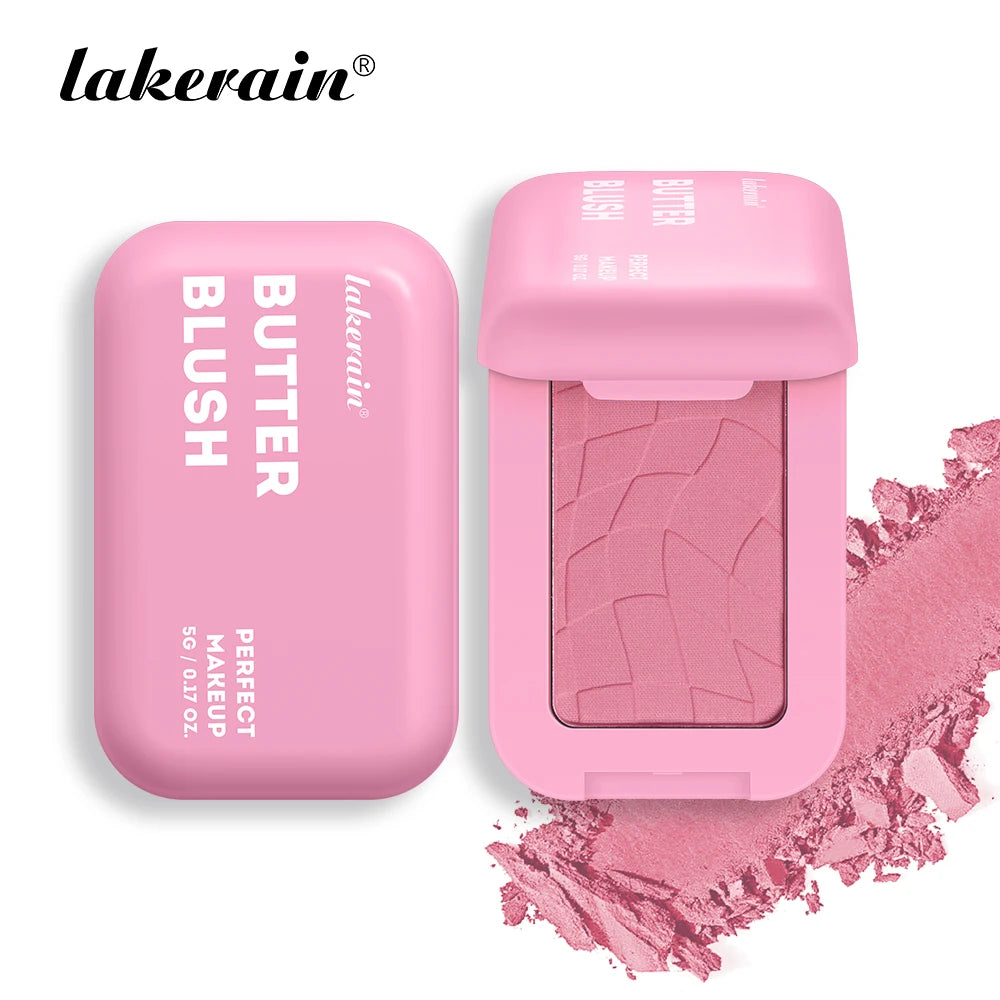 Makeup Powder Blush Waterproof And Sweat-proof High Pigment Long Lasting Pink Cream Blush Cosmetics Palette Powder Korean Makeup
