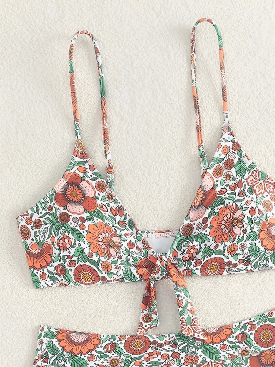 Strappy Bikinis 2026 Women Sexy Floral Swimwear Female High Waist Swimsuit Bathers Swimming Bathing Swim Suit Summer Beachwear