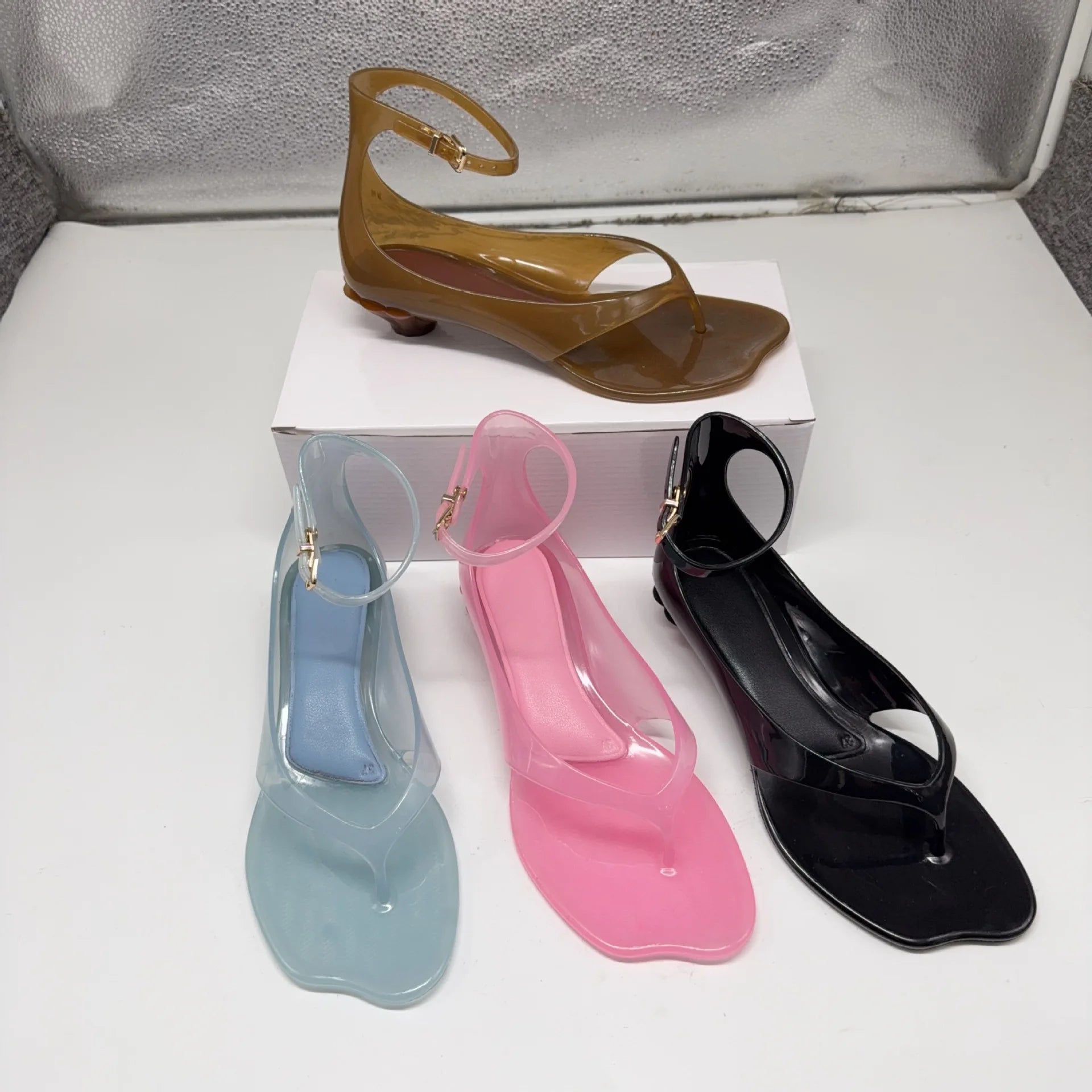 Women's Vacation Versatile Casual Sandals Adult Girls Roman Beach Shoes New Ladies Flat Bottomed Non-slip Flip Flops Single Shoe