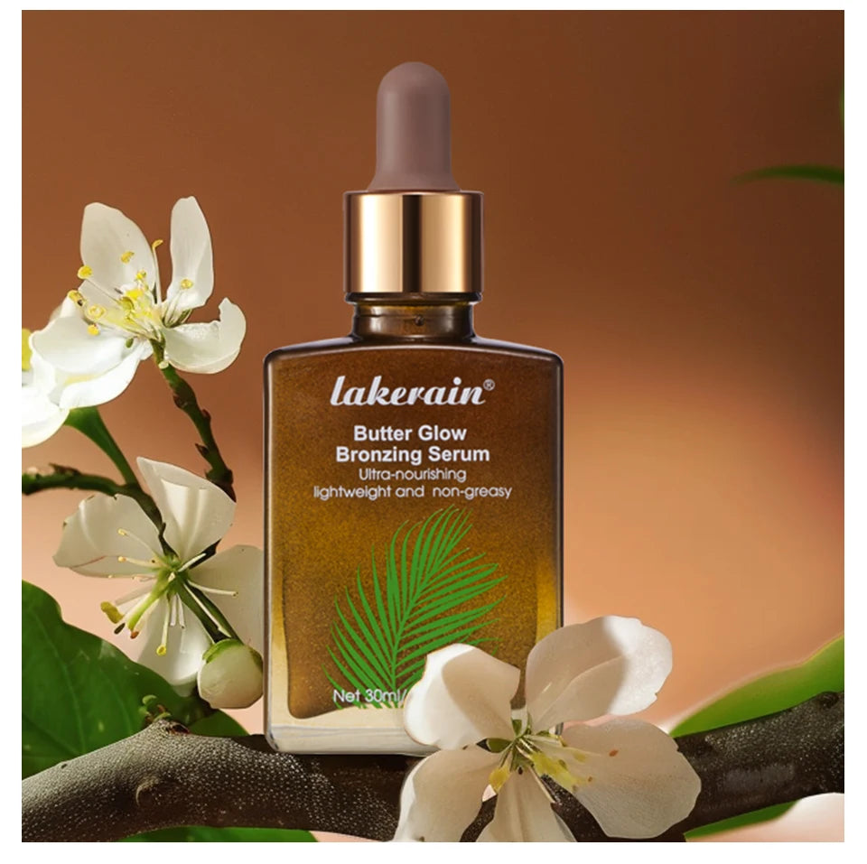 Butter Glow Bronzing Serum Innovative Nourishing Skincare Bronzing Drops for Radiant Natural Sunkissed Complexion Sunkissed Glow