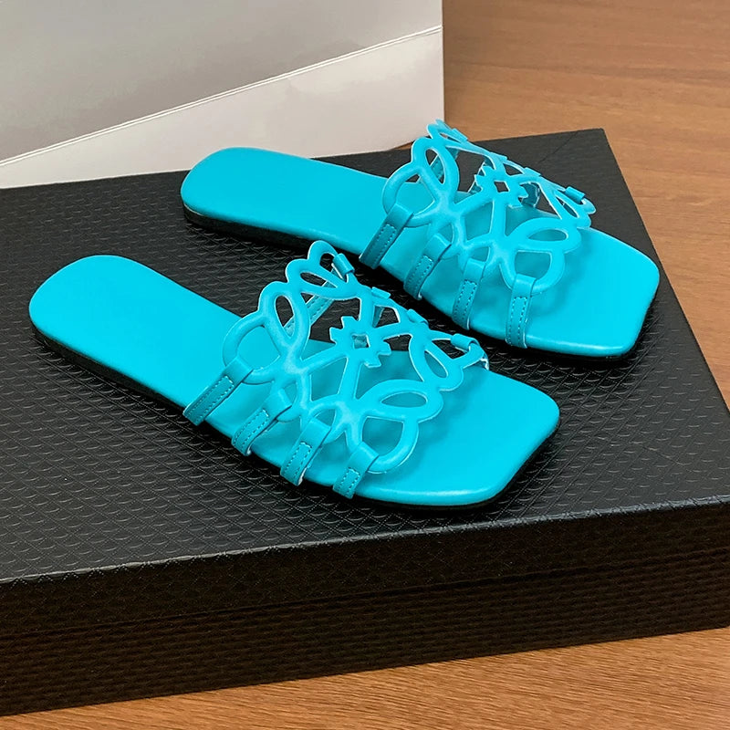 Women's Sandals Summer Slipper Ladies Slides Sandals Fashion Design Beach Flip Flops Flat Shoes Shoes for Women Slippers Zapatos