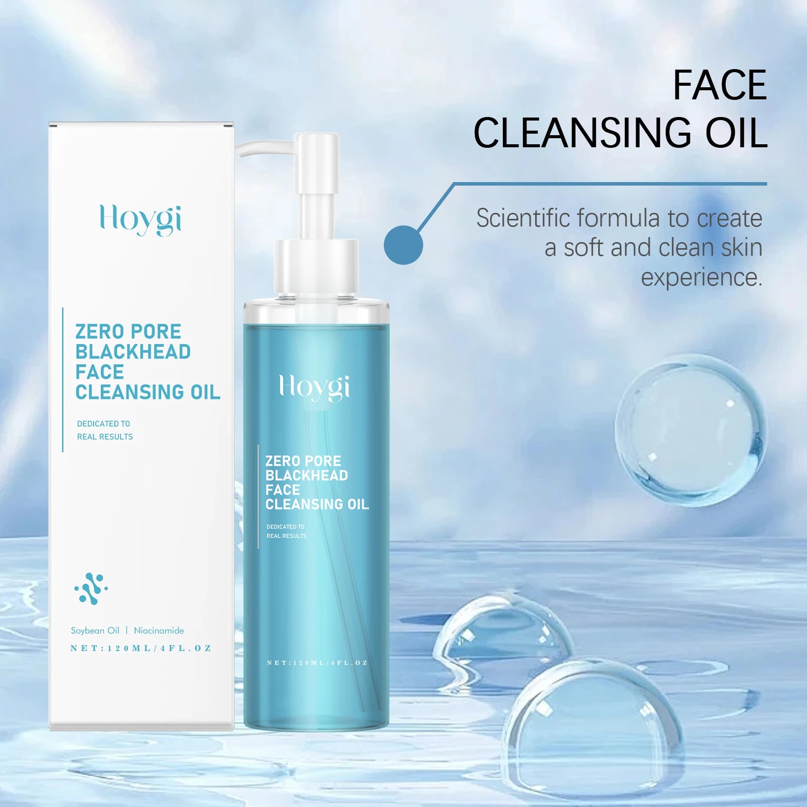 Makeup Remover Oil Purifying Pores Gentle Soothing for Face Eyes Lips Non-Tightening Refreshing Moisturizing Facial Cleanser Oil