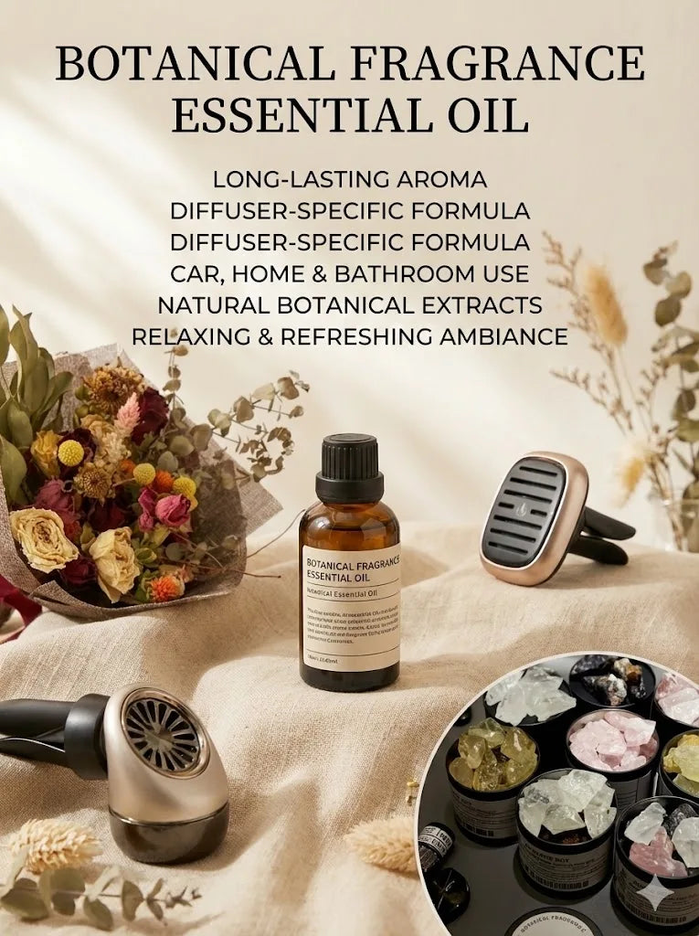 10ml Pure Natural Plant Essential Oil Aromatherapy Oil for Bedroom Bathroom Car Air Freshener Fragrance Oil Aromatic Oil