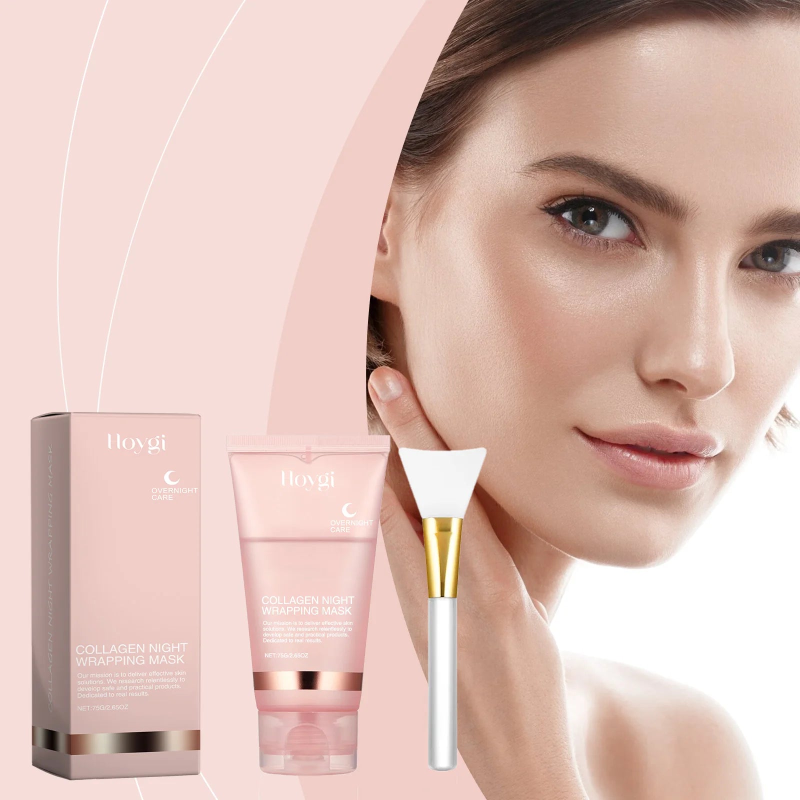 Deep Collagen Mask Peel Off Mask Anti Wrinkle Lifting Face Skin Care Masks Bio Pack Night Wrapping Woman Overnight Skin Hydrates
