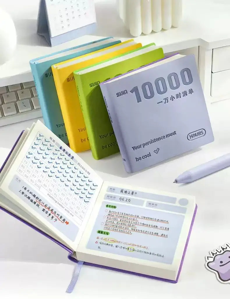 Self-Discipline Checklist Notepad Pocket Diary 10000 Hours Journal Notebooks Note Book Office School Supplies