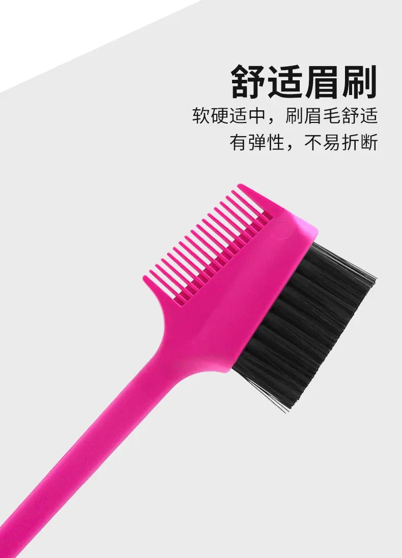 Beauty Edge Brush Comb Vendor Double Sided 3 In 1 Edge Control Brush for Baby Hair Salon Hair Comb Brushes Beauty Tools